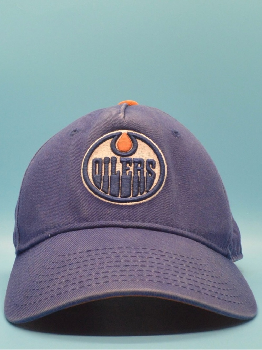 Edmonton Oilers NHL Youth Adjustable Hockey Hat Blue